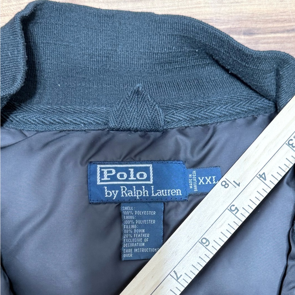 Polo Ralph Lauren Women Black Puffer Vest Down Filled Wide Channel Vest Size XXL - Picture 9 of 16